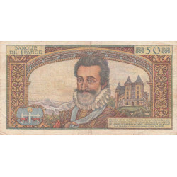 F 58-03 - 03/09/1959 - 50 nouv. francs - Henri IV - Série P.30 - Etat : TB-