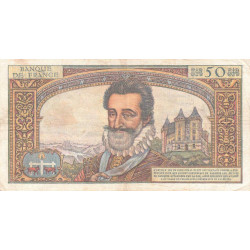 F 58-04 - 05/11/1959 - 50 nouv. francs - Henri IV - Série G.45 - Etat : TB+