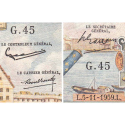F 58-04 - 05/11/1959 - 50 nouv. francs - Henri IV - Série G.45 - Etat : TB+