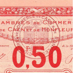 Caen & Honfleur - Pirot 34-16 - 50 centimes - Série C - 1920 - Etat : SPL+