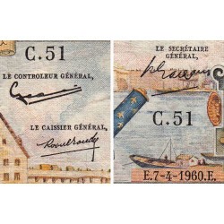 F 58-05 - 07/04/1960 - 50 nouv. francs - Henri IV - Série C.51 - Etat : TB