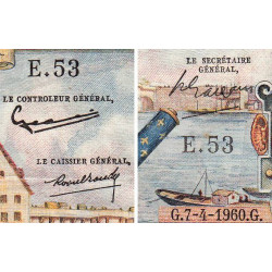 F 58-05 - 07/04/1960 - 50 nouv. francs - Henri IV - Série E.53 - Etat : TTB