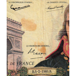 F 59-05 - 04/02/1960 - 100 nouv. francs - Bonaparte - Série J.44 - Etat : TB+