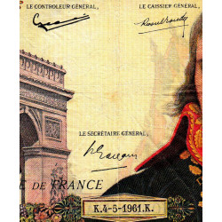 F 59-11 - 04/05/1961 - 100 nouv. francs - Bonaparte - Série S.124 - Etat : TB