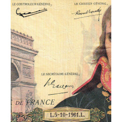 F 59-12 - 05/10/1961 - 100 nouv. francs - Bonaparte - Série X.137 - Etat : TB+