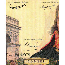 F 59-13 - 01/02/1962 - 100 nouv. francs - Bonaparte - Série S.149 - Etat : TTB