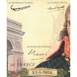 F 59-21 - 02/05/1963 - 100 nouv. francs - Bonaparte - Série N.244 - Etat : TB