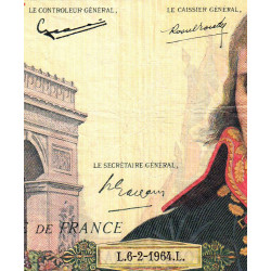 F 59-25 - 06/02/1964 - 100 nouv. francs - Bonaparte - Série Z.293 - Etat : TB