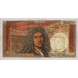 F 60-01 - 02/07/1959 - 500 nouv. francs - Molière - Série Q.1 - Etat : TB+