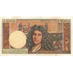 F 60-01 - 02/07/1959 - 500 nouv. francs - Molière - Série P.3 - Etat : TB+