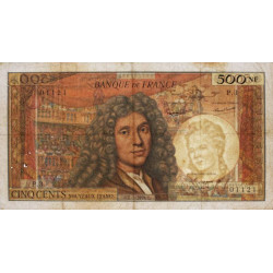 F 60-01 - 02/07/1959 - 500 nouv. francs - Molière - Série P.3 - Etat : TB+