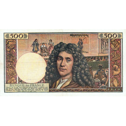 F 60-08 - 08/01/1965 - 500 nouv. francs - Molière - Série R.19 - Etat : TTB