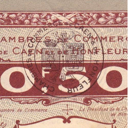 Caen & Honfleur - Pirot 34-20 - 50 centimes - Série -C 1920 - Etat : SUP+