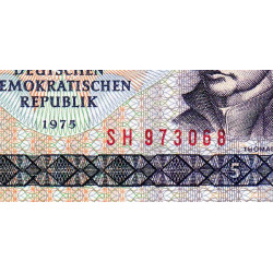 Allemagne RDA - Pick 27b - 5 mark der DDR - 1987 - Etat : SPL