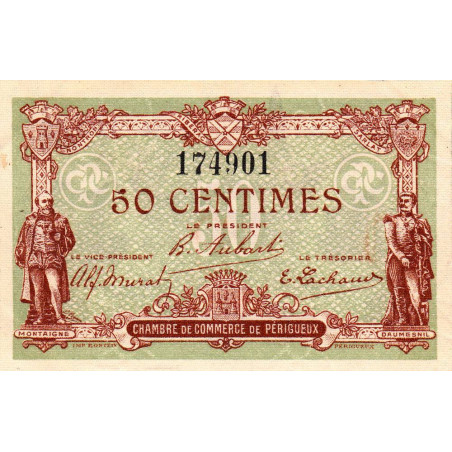 Périgueux - Pirot 98-22 - 50 centimes - 05/11/1917 - Etat : SUP+