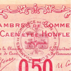 Caen & Honfleur - Pirot 34-12 - 50 centimes - Série A - 1915 - Etat : SPL+
