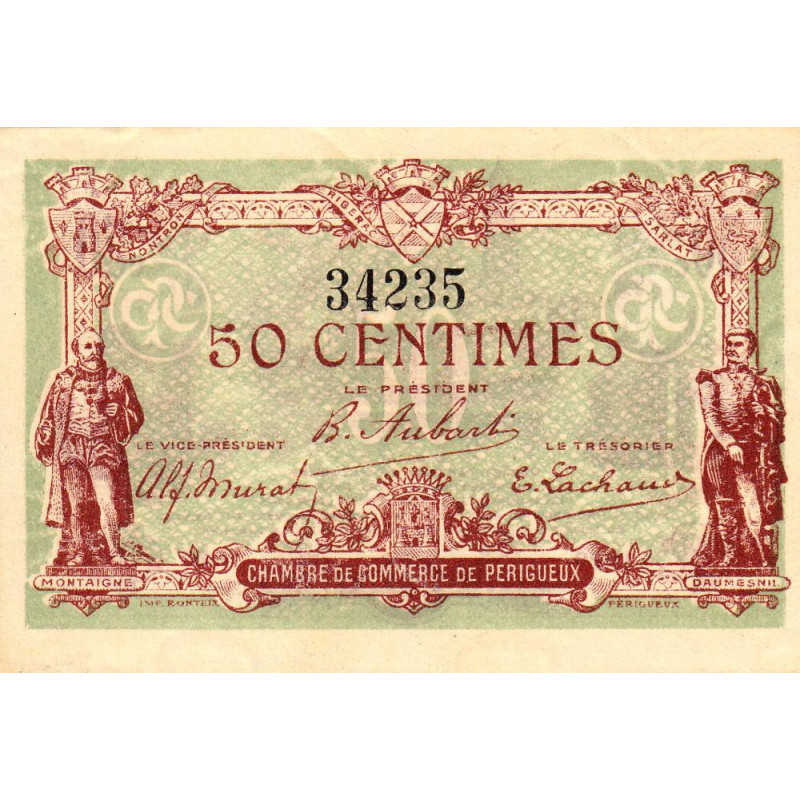 Périgueux - Pirot 98-25 - 50 centimes - 13/06/1920 - Etat : NEUF