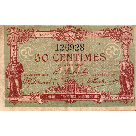 Périgueux - Pirot 98-25 - 50 centimes - 13/06/1920 - Etat : B+