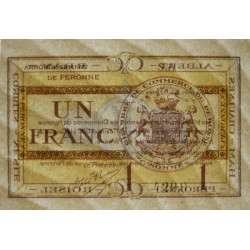 Péronne - Pirot 99-2a - 1 franc - Série S.A - 27/07/1920 - Etat : SPL