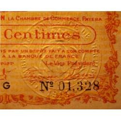 Perpignan - Pirot 100-5 - 50 centimes - Série G - 24/06/1915 - Etat : SUP