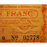 Perpignan - Pirot 100-7 - 1 franc - Série G - 24/06/1915 - Etat : SUP