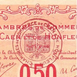 Caen & Honfleur - Pirot 34-12 - 50 centimes - Série B - 1915 - Etat : TTB