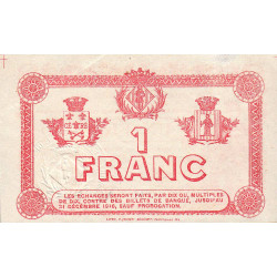 Perpignan - Pirot 100-7 - 1 franc - Série H - 24/06/1915 - Etat : SUP