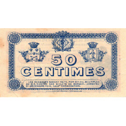 Perpignan - Pirot 100-9 - 50 centimes - Série E.B. - 11/11/1915 - Etat : TTB
