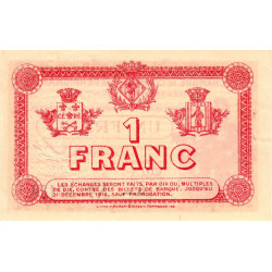 Perpignan - Pirot 100-12 - 1 franc - Série G.C. - 11/11/1915 - Etat : SUP+