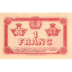 Perpignan - Pirot 100-12 - 1 franc - Série L.V. - 11/11/1915 - Etat : SUP