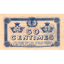 Perpignan - Pirot 100-14 - 50 centimes - Série E.S. - 28/04/1916 - Etat : SUP