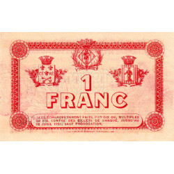 Perpignan - Pirot 100-17 - 1 franc - Série H.B. - 28/04/1916 - Etat : SUP+