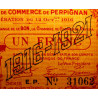 Perpignan - Pirot 100-20 - 1 franc - Série E.P. - 12/10/1916 - Etat : SUP+