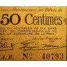 Perpignan - Pirot 100-21 - 50 centimes - Série A.B. - 31/05/1917 - Etat : SUP+ à SPL