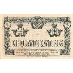 Perpignan - Pirot 100-25 - 50 centimes - Série D.M. - 17/02/1919 - Etat : SUP+