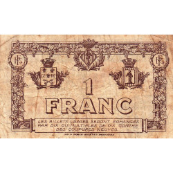 Perpignan - Pirot 100-26 - 1 franc - Série L.G. - 17/02/1919 - Etat : B+