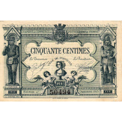 Poitiers et Vienne - Pirot 101-1 - 50 centimes - Série C - 10/1915 - Etat : TTB-