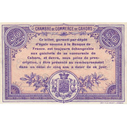 Cahors (Lot) - Pirot 35-5 - 50 centimes - Série E - 01/01/1915 - Etat : SUP