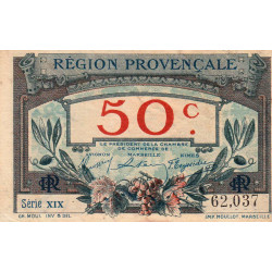 Région Provençale - Pirot 102-1 - 50 centimes - Série XIX - Sans date - Etat : TTB