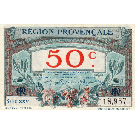 Région Provençale - Pirot 102-1 - 50 centimes - Série XXV - Sans date - Etat : NEUF