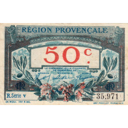 Région Provençale - Pirot 102-7 - 50 centimes - R Série V - Sans date - Etat : TB+