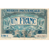 Région Provençale - Pirot 102-8 - 1 franc - R Série K - Sans date - Etat : TTB