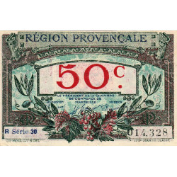 Région Provençale - Pirot 102-9 - 50 centimes - R Série 30 - Sans date - Etat : SUP