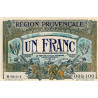 Région Provençale - Pirot 102-12 - 1 franc - R Série 1 - Sans date - Petit numéro - Etat : SUP+