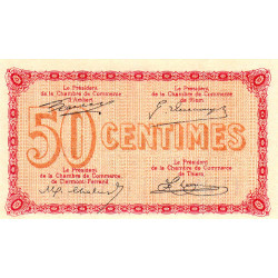 Puy-de-Dôme - Pirot 103-1 - 50 centimes - Série I 109 - Sans date - Etat : NEUF