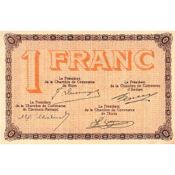 Puy-de-Dôme - Pirot 103-6 - 1 franc - Série T 120 - Sans date - Etat : SUP
