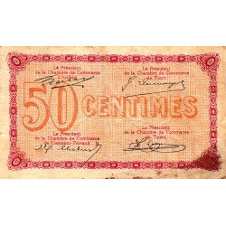 Puy-de-Dôme - Pirot 103-19 - 50 centimes - Série AU 146 - Sans date - Etat : B