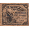 Congo Belge - Pick 4A_2 - 5 francs - Kinshasa - Série K - 19/03/1919 - Etat : B