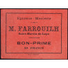 33 - Saint-Martin-de-Laye - Epicerie Farrouilh - Bon prime 50 francs - Etat : SPL