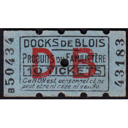 41 - Blois - Docks de Blois - 10 tickets - Etat : SPL